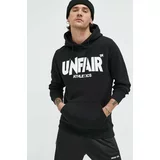 Unfair Athletics Bombažen pulover moška, črna barva, s kapuco