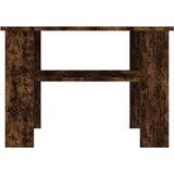  Klubska mizica dimljeni hrast 60x60x42 cm inženirski les, (20714177) | Shoptok.si