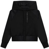 Karl Lagerfeld Otroška dvostranska bluza črna barva, s kapuco | Shoptok.si