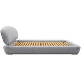 Scandic Sivi tapecirani bračni krevet s prostorom za odlaganje s podnicom 180x200 cm Odette – | shoptok.hr