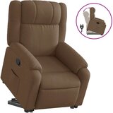 Maison Chic Naslanjač - Relax naslanjač s funkcijo vstajanja rjavo blago, (22040209) | Shoptok.si