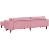 SOFA 3 pcs Ružičasta 250 x 188 x 76 cm Baršun | shoptok.hr