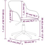  Okretna uredska stolica svjetlosiva baršunasta | shoptok.hr