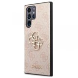 Guess GUHCS23L4GMGPI silikonski ovitek za samsung galaxy S23 ultra 5G - roza z zlatim logom Cene
