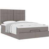  Ottoman krevet s madracem, taupe boja, 140x190 cm, tkanina | shoptok.hr