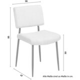 Bessagi Home Stol Elia, Bež, Rebrasti Žamet | Shoptok.si