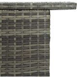 Poli vrtni barski stol sivi 120 x 55 x 110 cm od poliratana | shoptok.hr
