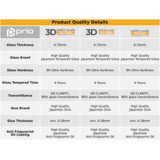Prio 3D zaštitno staklo od kaljenog stakla za Samsung A52s / A52/ A52 5G crno | shoptok.hr