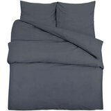  Set posteljine za poplun antracit 260x240 cm lagana mikrovlakna | shoptok.hr