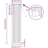  Venecijanska roleta Bijeli 213 x 40 cm PVC | shoptok.hr