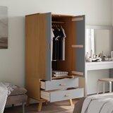  Ormar OLDEN sivo-smeđi 76,5 x 53 x 172 cm od masivne borovine | shoptok.hr