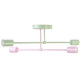  stropni luster cambridge 4xE27/15W/230V zelena/ružičasta | Eponuda.com