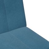 vidaXL Dvosjed na razvlačenje s tabureom plavi baršunasti | shoptok.hr