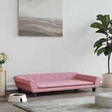  Krevet za pse ružičasti 100 x 50 x 21 cm baršunasti | shoptok.hr