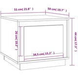 vidaXL Klubska mizica siva sonoma 51x50x44 cm inženirski les | Shoptok.si