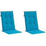  Jastuci za vrtne stolice 2 kom plavi 120 x 50 x 3 cm od tkanine | shoptok.hr