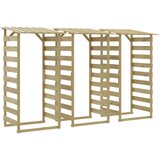 Pergole s krovom 3 kom 100 x 90 x 200 cm impregnirana borovina | shoptok.hr