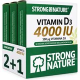 Strong Nature Vitamin D3 4000 IU, 30+30+30 kapsula (2+1 GRATIS) Cene