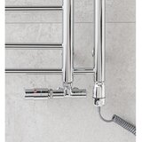  p.m.h. T2C-L - kupatilski peškirni radijator theia 352 w 154 cm levi/sjajni hrom | Eponuda.com