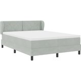  s opruga kutije Svjetlosiva 140 x 200 cm Baršun | shoptok.hr