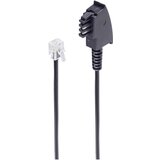 Shiverpeaks basic-s tae f konektor - western konektor 6/4\, universal (uvoz / siemens+telecom) 3 m telefon priključni kabel [1x moški konektor tae-f - 1x RJ11 vtič 6p4c] 3 m črna, (20411143) Cene
