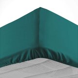 Douceur d intérieur Tamno zelena pamučna plahta s gumom 160x200 cm Lina – | shoptok.hr
