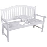 Garden Pleasure Bela lesena vrtna klop Singapore - | Shoptok.si