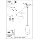 Keramička Sollux SL.0849 - Luster na sajli GULCAN 1xE27/15W/230V | Eponuda.com