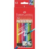 Faber-Castell Drvene bojice s gumicom set - 12 boja (Faber Castel - Drvene bojice) Cijene