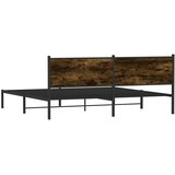  Metalni okvir kreveta bez madraca boja hrasta 200x200 cm | shoptok.hr