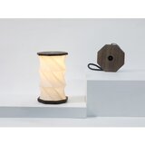 Gingko Bela/siva prenosljiva svetlobna dekoracija na USB ø 8 cm Twist – | Shoptok.si