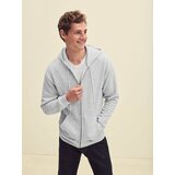 Fruit Of The Loom Light grey men's hoodie Premium Cene