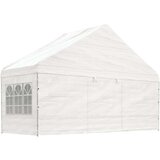  Sjenica s krovom bijela 5 88 x 2 23 x 3 75 m polietilen | shoptok.hr