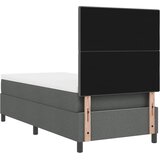  Krevet s opruga kutije Tamno siva 90 x 190 cm tkanina | shoptok.hr