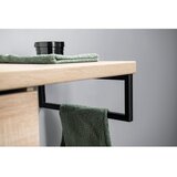 Sapho Crna željezna potpora za pult 44x2 cm – | shoptok.hr