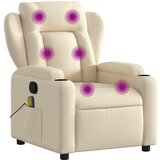 Maison Chic masažni naslanjač - Relax naslanjač krem blago, (22134232) | Shoptok.si