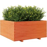 Vrtna sadilica voštano smeđe boje 100x100x49 5 cm od borovine | shoptok.hr