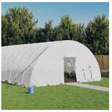 vidaXL Rastlinjak z jeklenim okvirjem bel 132 m 22x6x2,85 m Cene