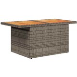  9-dijelni set vrtnih sofa poliratan i bagrem s jastucima sivi | shoptok.hr