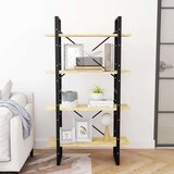vidaXL ormarić za knjige s 4 razine 80 x 30 x 140 cm masivna borovina | shoptok.hr