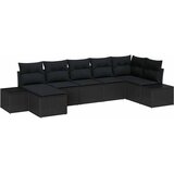  Sjedeća garnitura za vrt 7 kom. Crna poliratan 319 x 62 x 85 cm | shoptok.hr