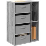  Kreveta s ladicama Siva Sonoma 60 x 33,5 x 84 cm | shoptok.hr