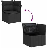  Sjedeća garnitura za vrt 8 kom. 5-Broj sjedala Crna Poli ratan | shoptok.hr