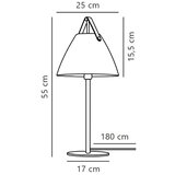  DFTP by Nordlux - Stona lampa STRAP 1xE27/40W/230V crna | Eponuda.com