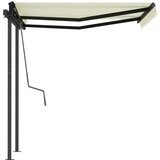  Avtomatsko zložljiva tenda s stebrički 3x2,5 m krem, (20728780) | Shoptok.si
