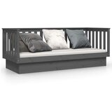  Dnevni ležaj sivi 90 x 190 cm od masivne borovine | shoptok.hr