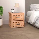  Noćni ormarić 34 x 34 x 34 cm od masivnog drva oraha | shoptok.hr