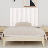  Zidno uzglavlje bijelo 140x3x90 cm od masivne borovine | shoptok.hr