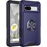 INORCO Za Google Pixel 7a hibridni trdi PC mehak TPU ovitek za telefon Ring Car Mount Kickstand Shockproof Cover, (22034144) | Shoptok.si
