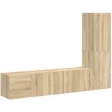  3-dijelni set TV ormarića boja hrasta sonome konstruirano drvo Smeđa | Shoptok.si
